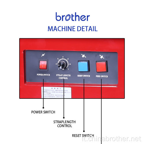 Macchina per utensili a cinghia di cinghia pp semi-automatico